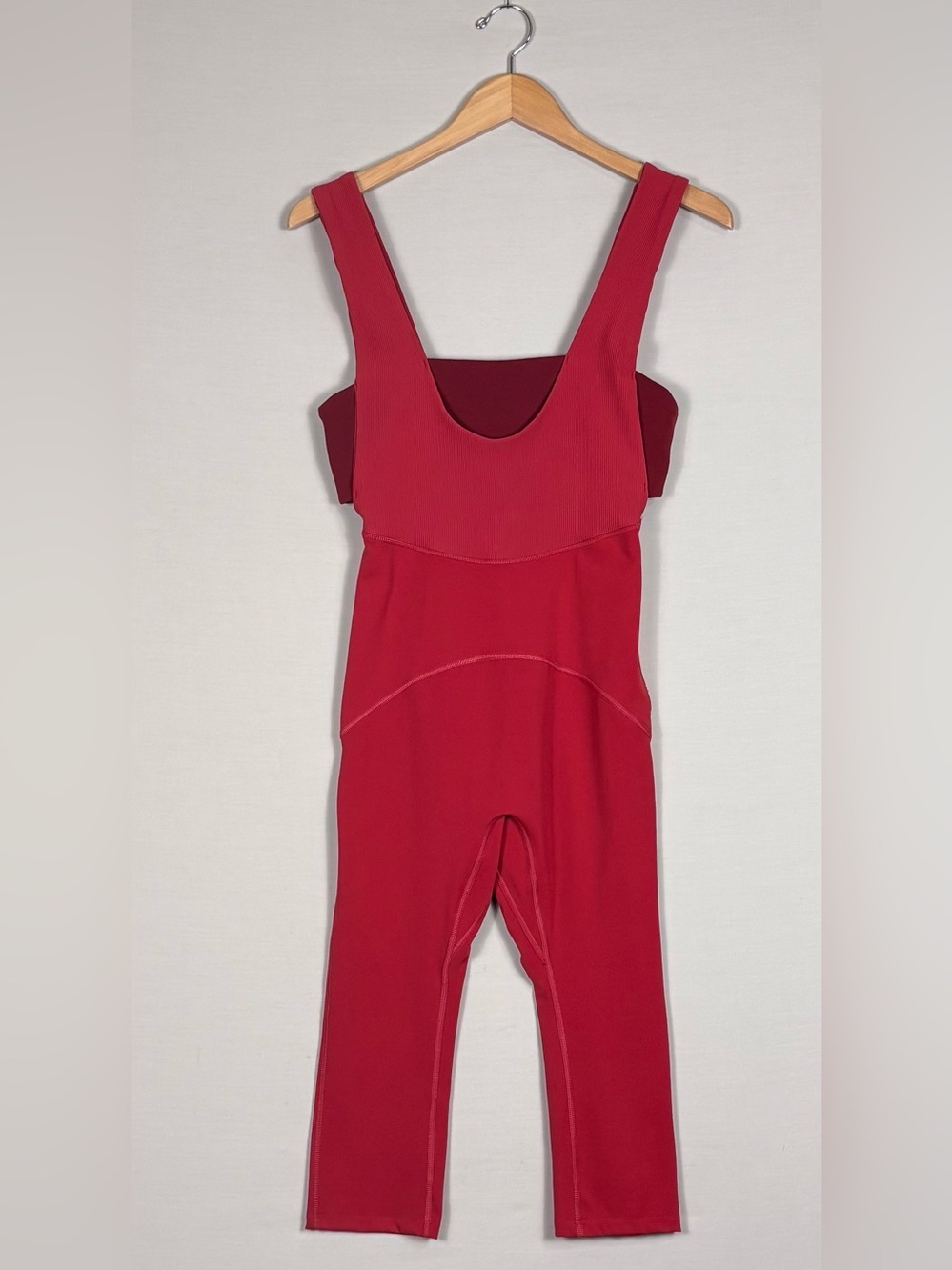 Free People Movement Pink Athletic Jumpsuit One Piece Cropped Leggings S